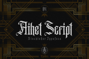 Aihet Script: A Bold Blackletter Typeface for Branding