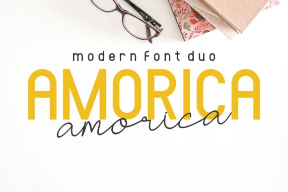Amorica: A Versatile Font Duo for Modern Campaigns