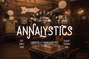 Annalystics: A Vintage Script Font for Editorial Design