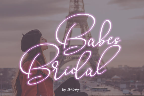 Babes Bridal Typeface for Web Design