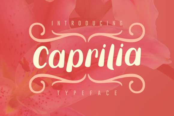 Caprilia Typeface: A Bold Handwritten Font for Branding