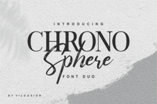 Chrono Sphere Duo: A Premium Serif Font for Makers