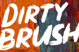 Dirty Brush Font for Handmade Branding