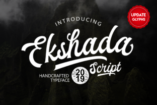 Ekshada Typeface: A Vintage Script for Editorial Design