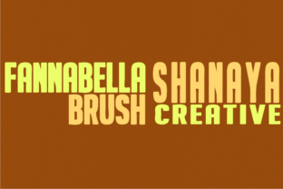 Fannabella: A Bold Brush Script Typeface for Branding