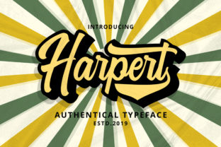 Harpert: A Vintage Script Font for Editorial Charm