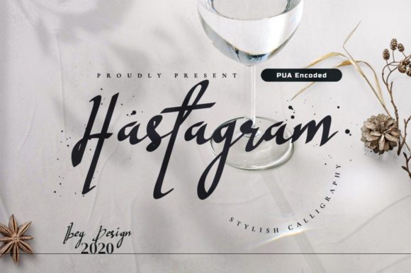 Hastagram: A Modern Script Font for Editorial Design