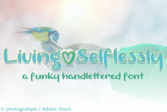 Living Selflessly: A Hand-Lettered Font for Web Design