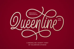 Queenline: A Script Font That Elevates Brand Identity