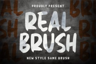 Real Brush: A Bold Display Font for Modern Campaigns