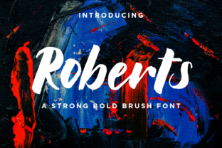 Roberts Typeface: Bold Script for Editorial Design