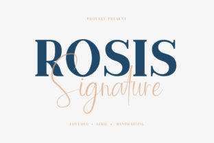 Rosis Ballroom: A Serif and Script Font Duo for Editors