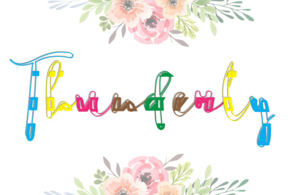 Thunderly Script: A Playful Decorative Font for Bold Branding
